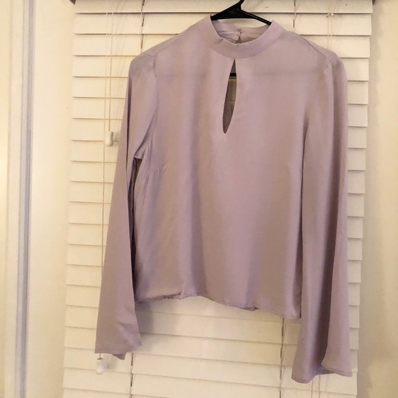 H&M Tops - H&M Trumpet Sleeve Blouse, Light Purple Small NWT